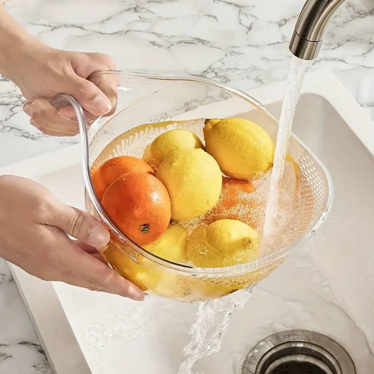 Acrylic Rice washing bowl/ Colander