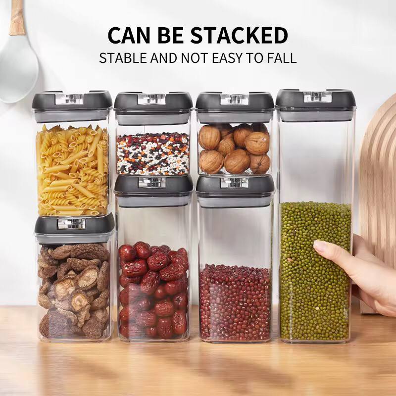Acrylic 7pcs set food containers