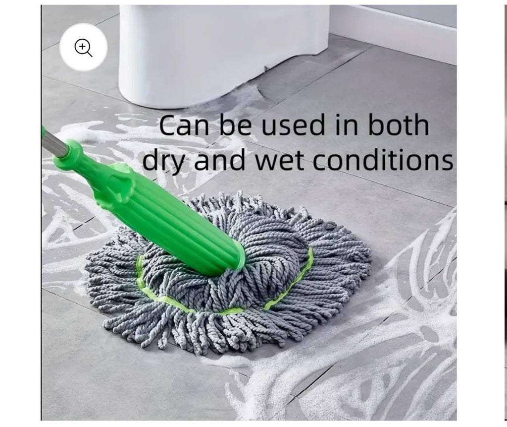 Microfiber self squeeze mop with stainless steel handle