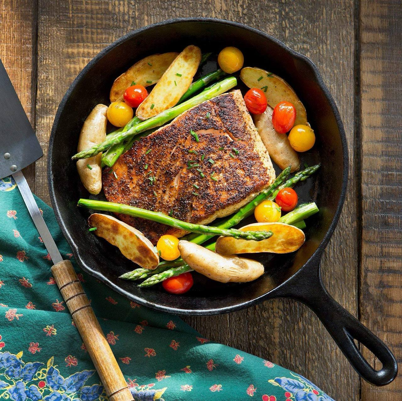 Extra Large 30cm Cast Iron Skillet Fry Panl