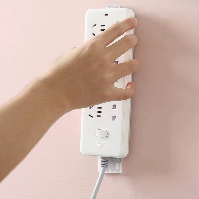 4pcs Self-Adhesive Punch-free Socket Holder