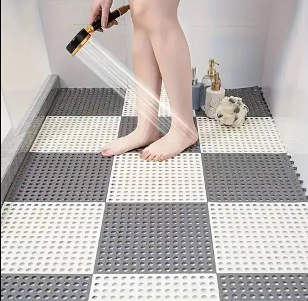 One piece Anti slip bathroom interlocking mats