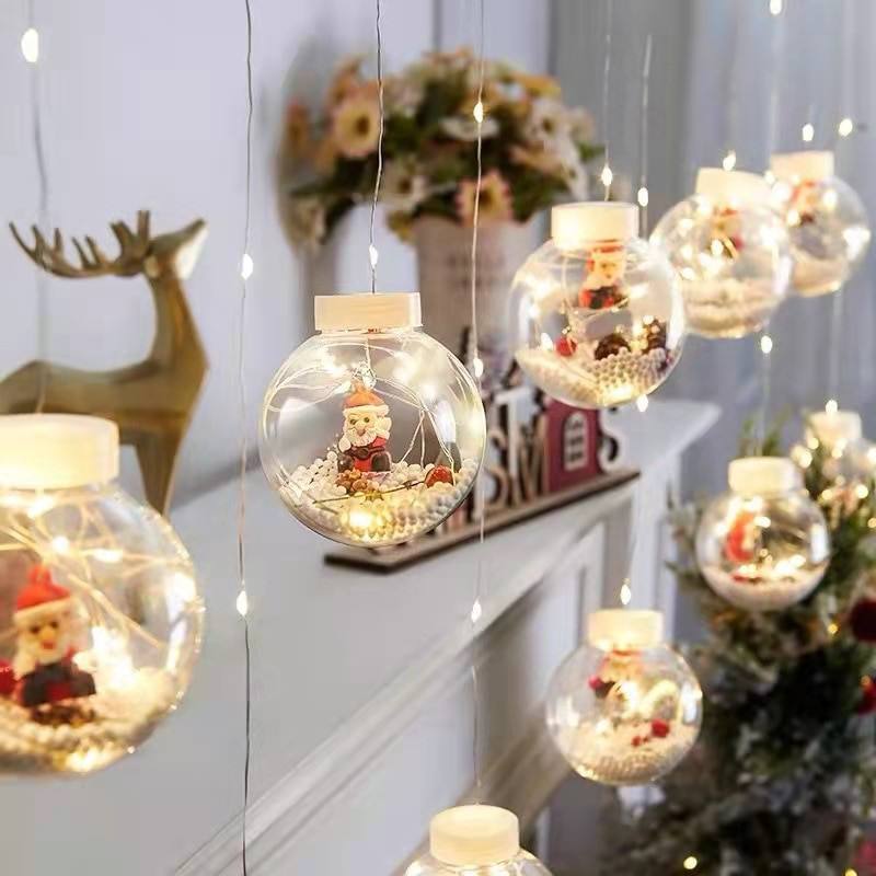 10pcs Christmas wish ball LED  Garland curtain light
