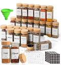 29 PCS SET GLASS STORAGE JARS  WITH BAMBOO LID
