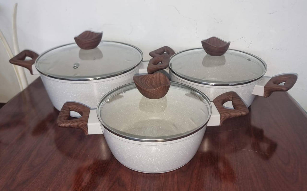 Big Baroly Germany brand 3pc granite cookware set