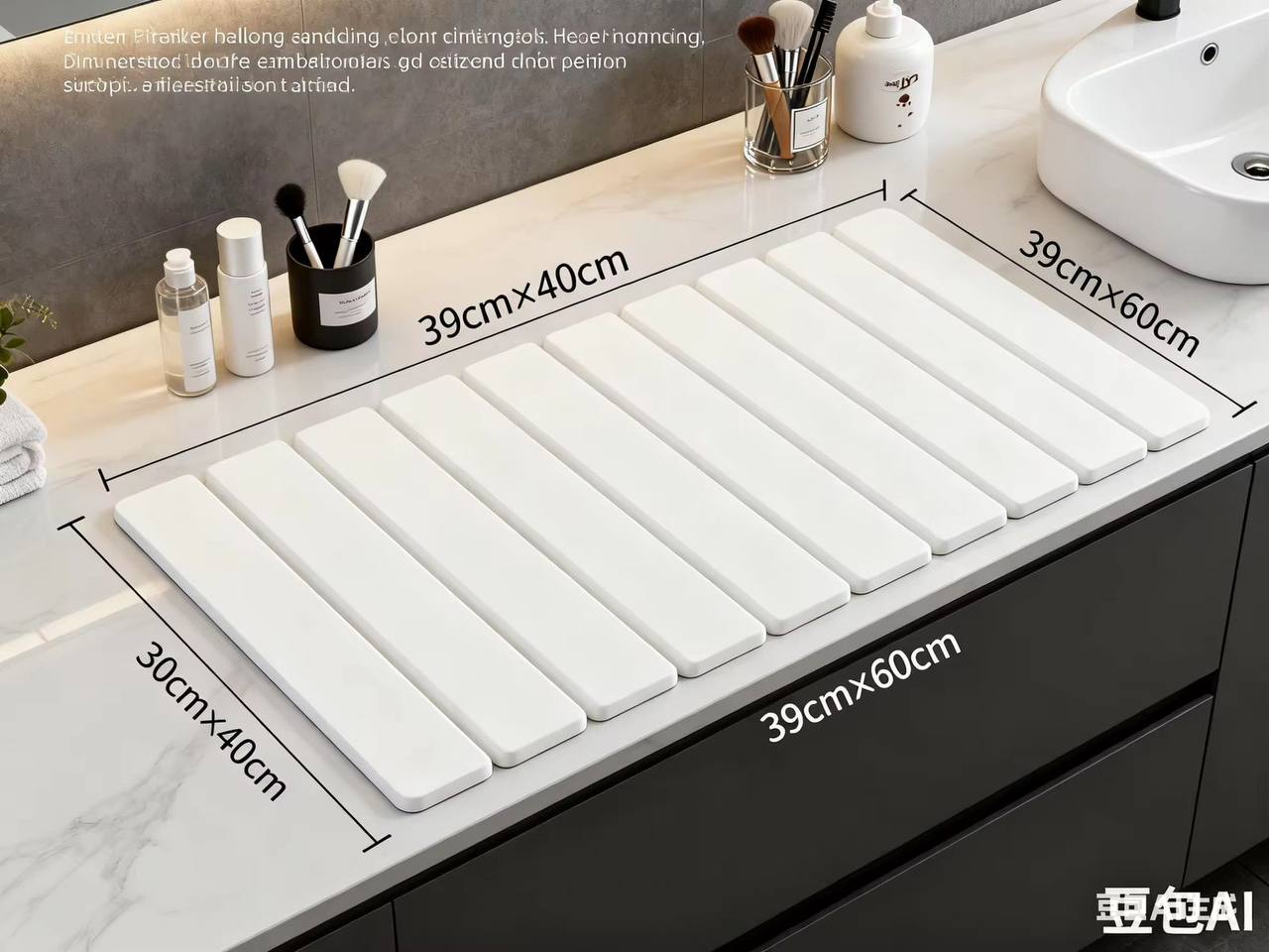 Multifunctional Fast Drying Stone Dish Drying Mat /Insulation Pad/ Bath Mat (60ÌÑ40cm)