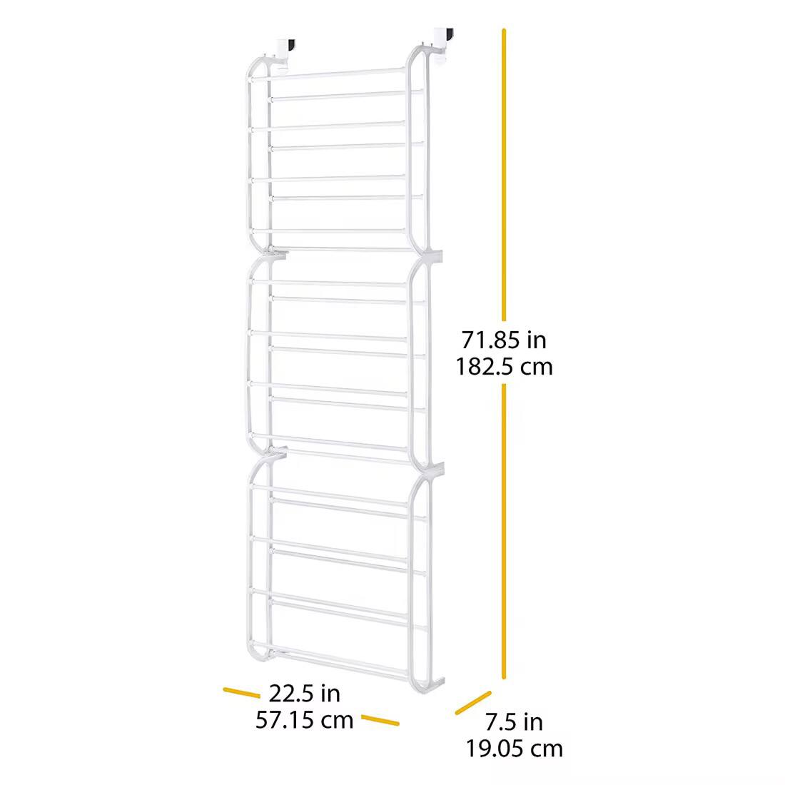 36 pairs behind the door shoe rack