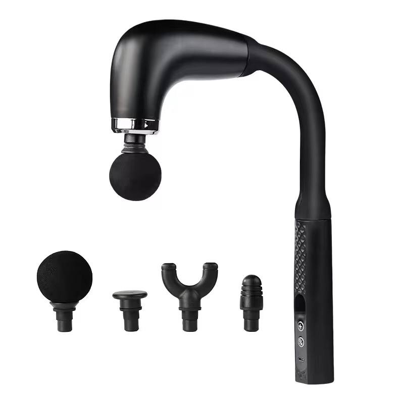Fascial gun massager  Handle and Elbow 3 Modes and 6 Gears Adjust Muscle Relaxation and Massage Percussion Hammer for Athletes