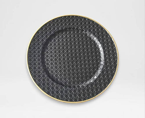 1pc Black charger plates