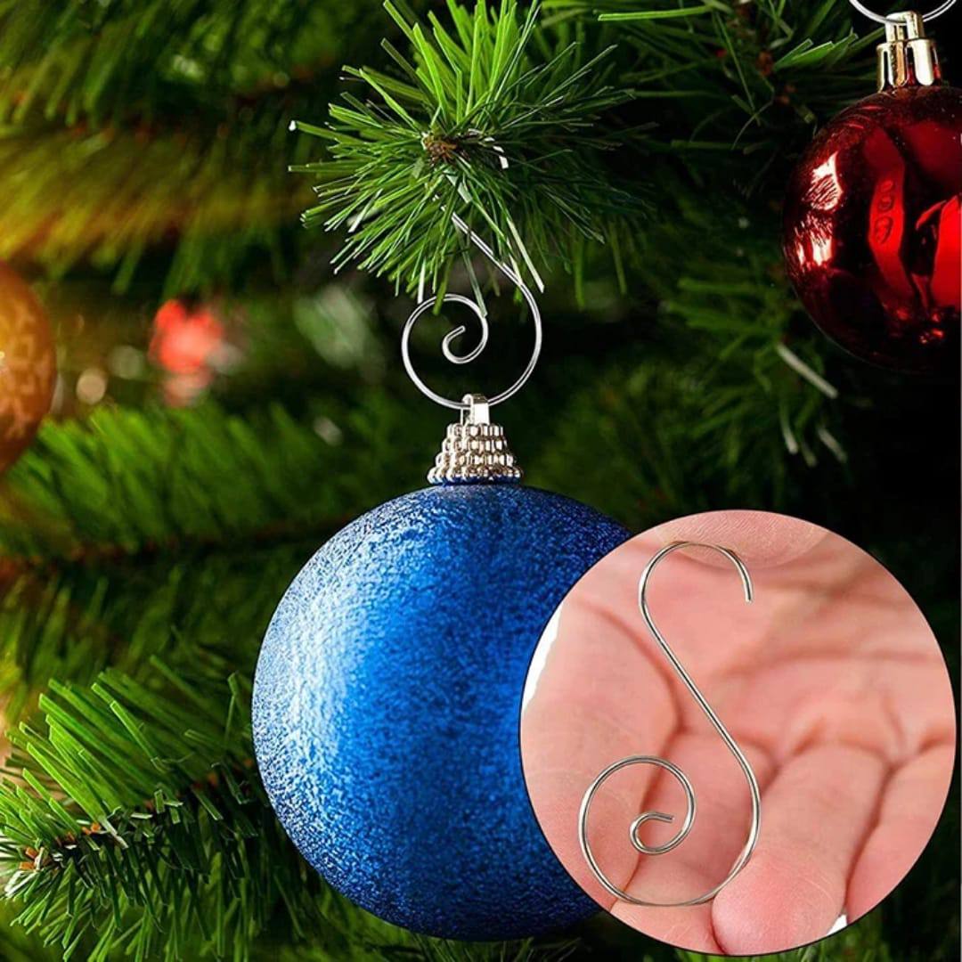 20Pc S-Shaped Christmas Hook DIY Christmas Tree Pendant Four Colors Christmas Doll Hook New Year Festival Decoration Accessories