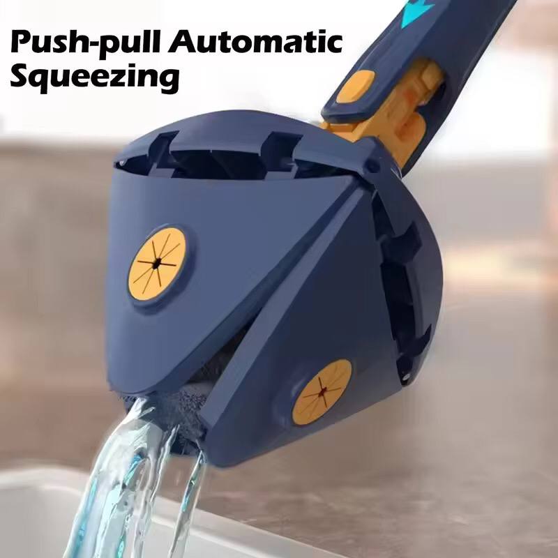 Triangle Mop 360 Rotatable Extendable Adjustable Cleaning Mop For Tubs, Tile Floor, Wall, Ceiling