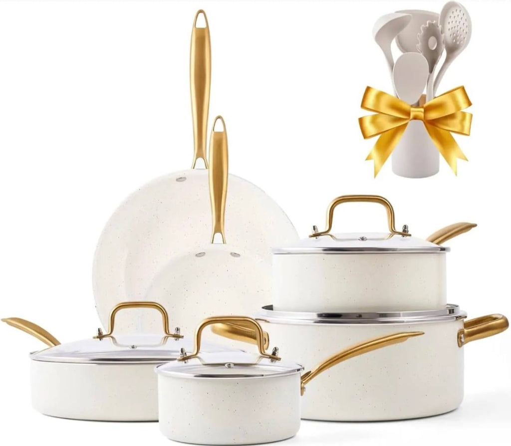 15pcs Premium Ceramic Cookware set