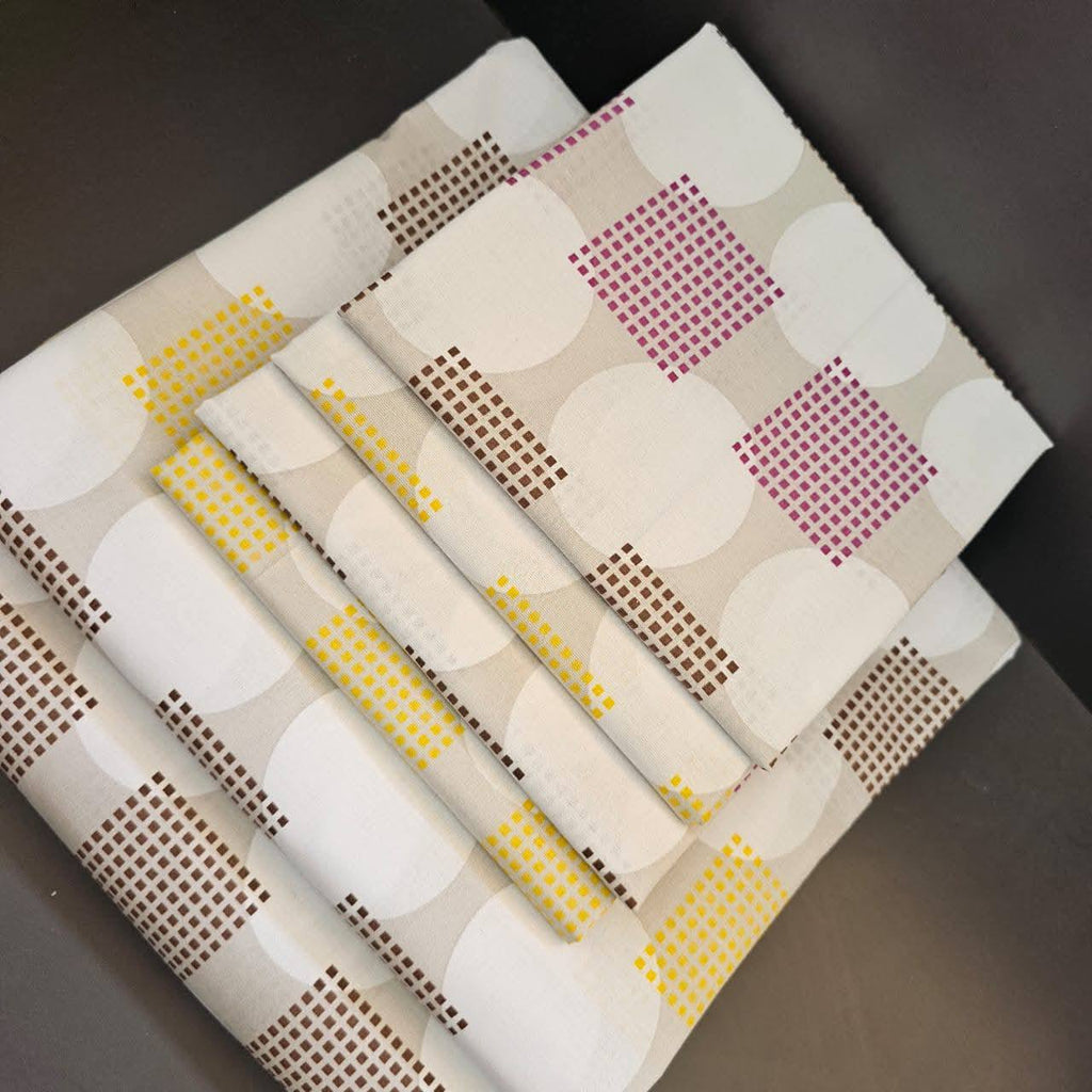 Two Flat Bedsheet Both Printed 
4 Pillowcases