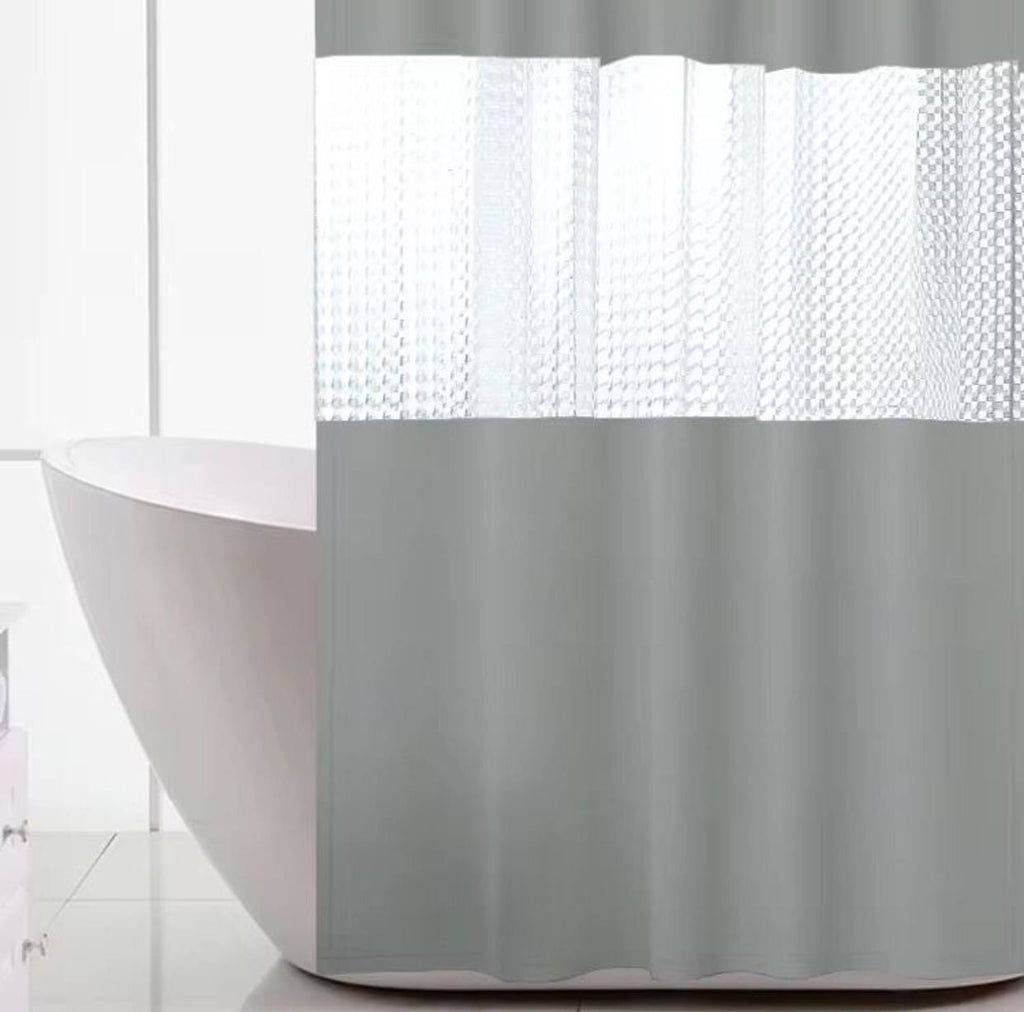 Polyester waterproof bath shower curtain