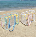 Large Capacity tote beach /swimming bag with zip