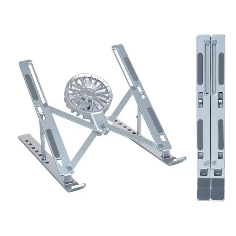 Foldable Laptop Stand with Built-In Cooling Fan