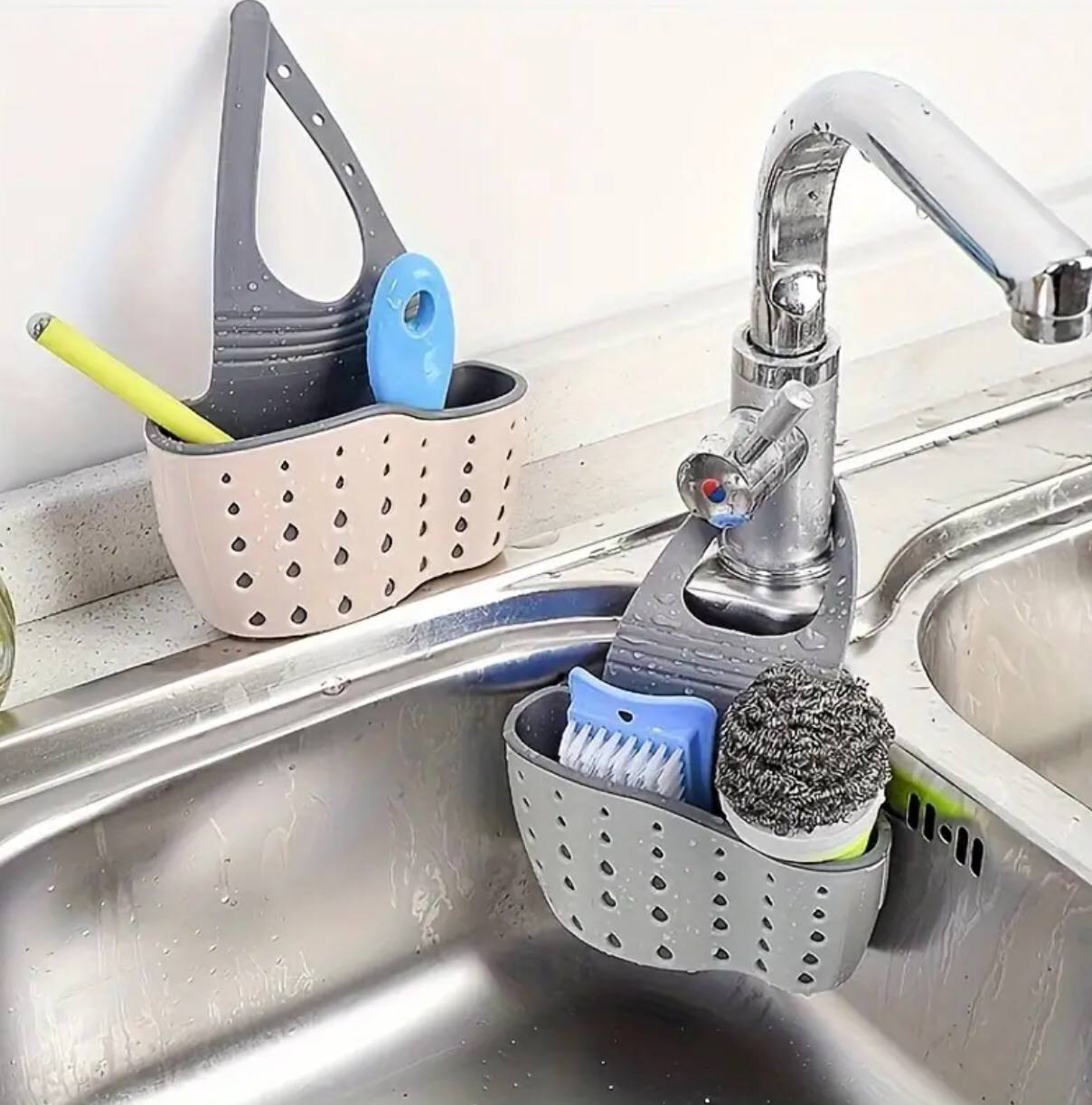 Double sided sink sider