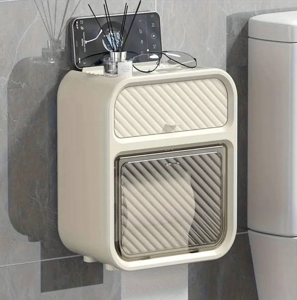 Tissue box with drawer