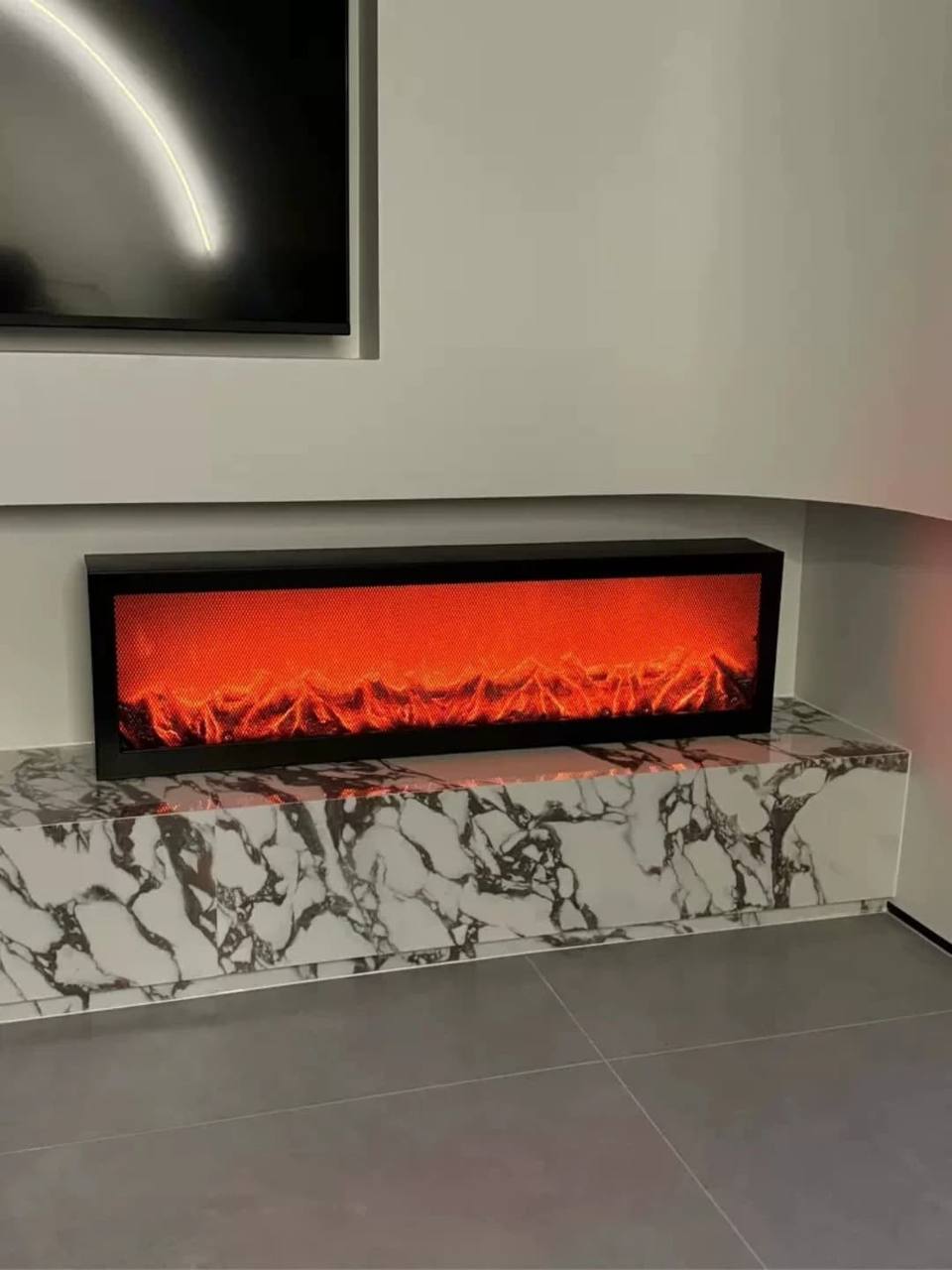 Big Size Vintage Nordic 3D LED Electric Fire Place