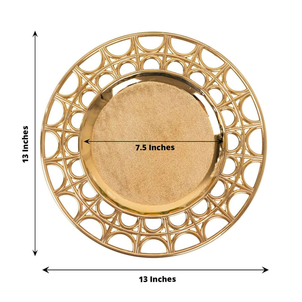 1pc 13" inches Mirror charge plates