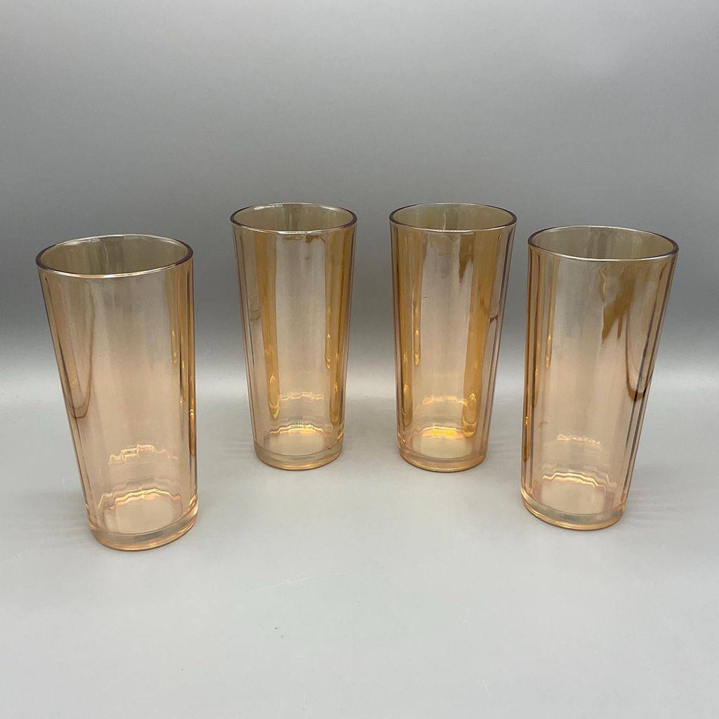 6pcs Highball golden juice glasses set