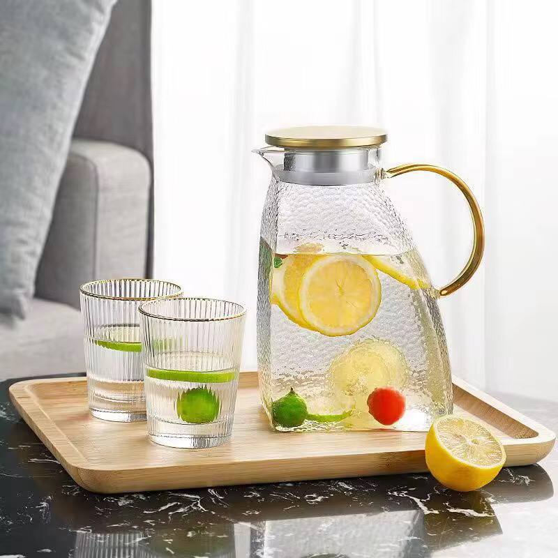 Nordiac luxury borosilicate pot/kettle with stainless steel lid.