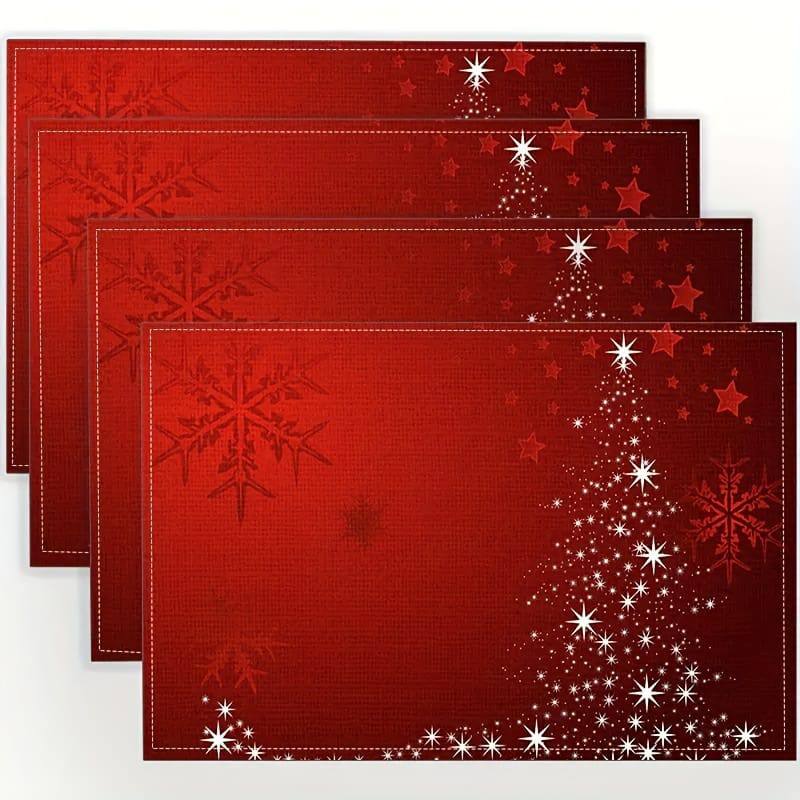 1pcs christmas placement for dining table.