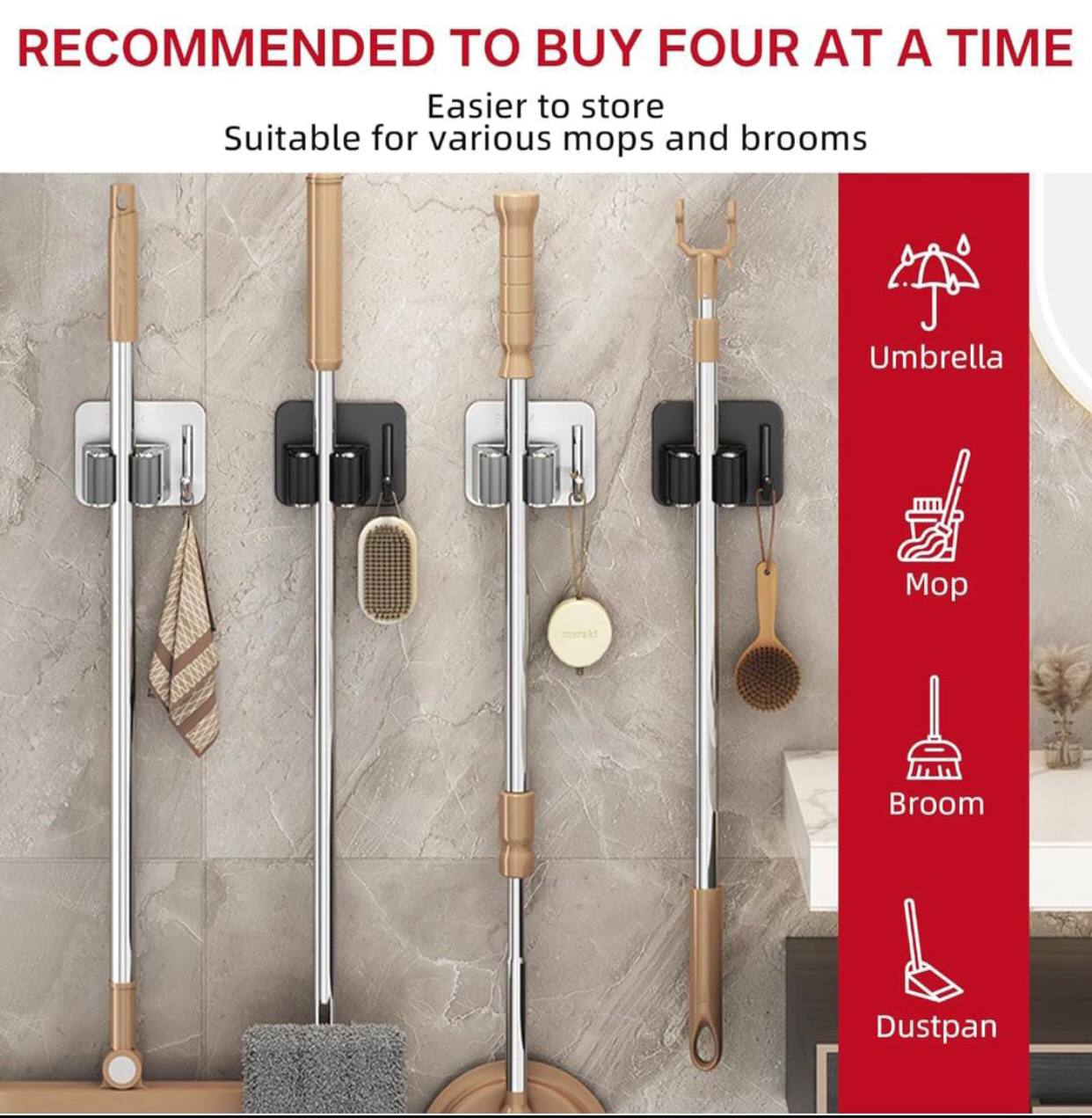 Mop Holder 
3pcs