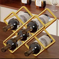 Carbon metal wine holder 
5slot