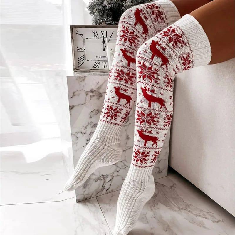 Stylish Winter-Christmas themed  Women‰۪s Knit Leg Warmers
