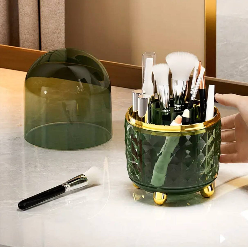 Luxury 360å¡ rotating makeup brushes holder