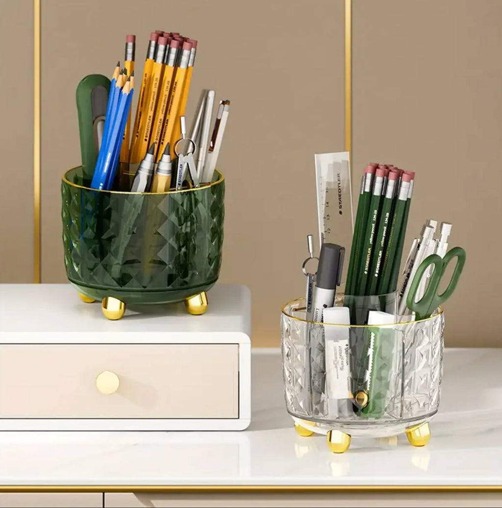 Luxury 360å¡ rotating makeup brushes holder