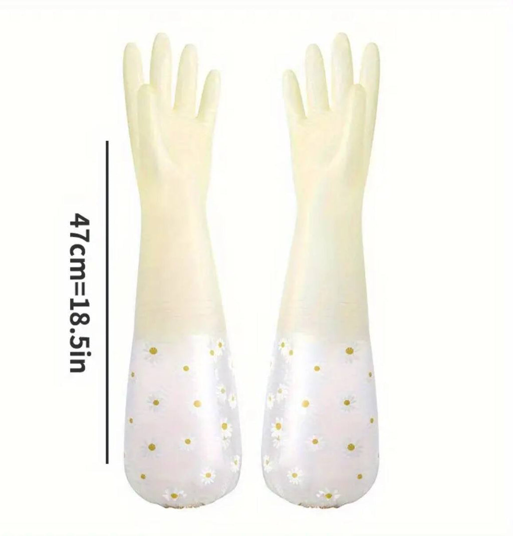 1 Pair Of Thermal Dishwashing Gloves, Thick And Durable, Waterproof Non-slip