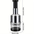 Hand pressure onion chopper