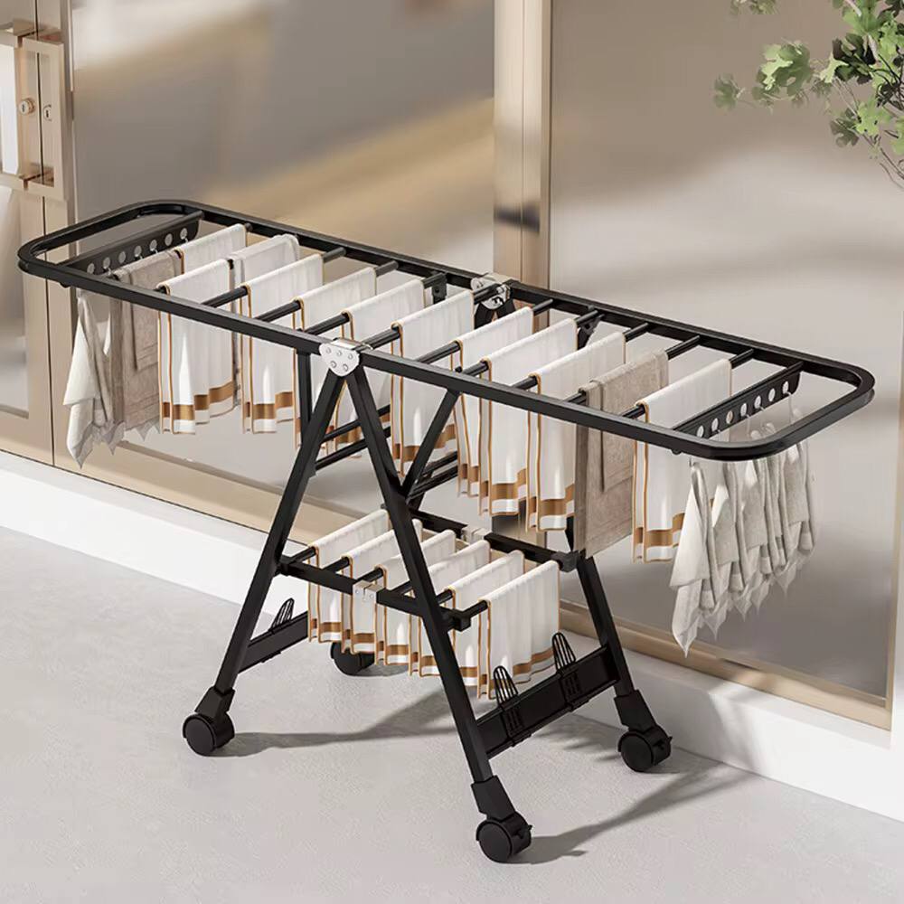 Movable Foldable/Portable LAUNDRY DRYING RACK