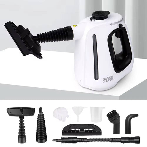 1350W Handheld Steam Cleaner with 15-Piece Accessories (Including Mop) and 18.6 fl oz Tank, 3 Bar Dirt-Free Steamer for Floors, Cars, Upholstery, and Multi-Surface Home Cleaning