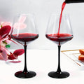 Elegant Burgundy Crystal Wine glass