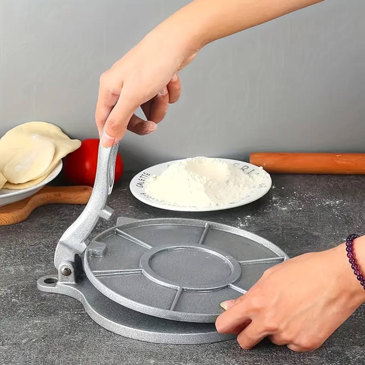 Strong Aluminium Tortilla press (chapati press)