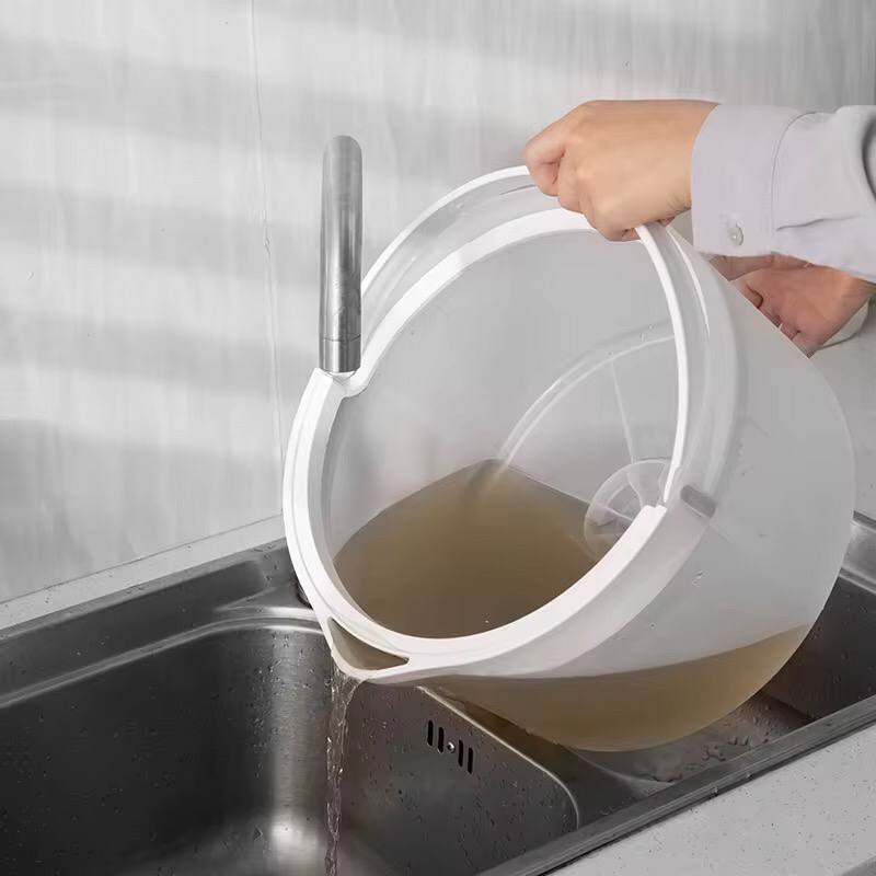 360‰�¡ Micro fiber spin mop with water separation bucket