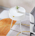 Nightstand with hidden drawers