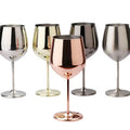 ELEGANT STAINLESS STEEL NON BREAKABLE  GOBLETS
 2pcs
