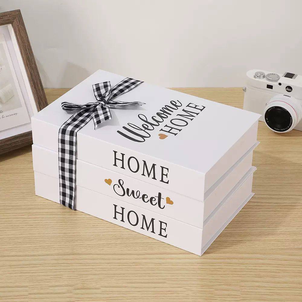 3pc Decor  books for modern home decor