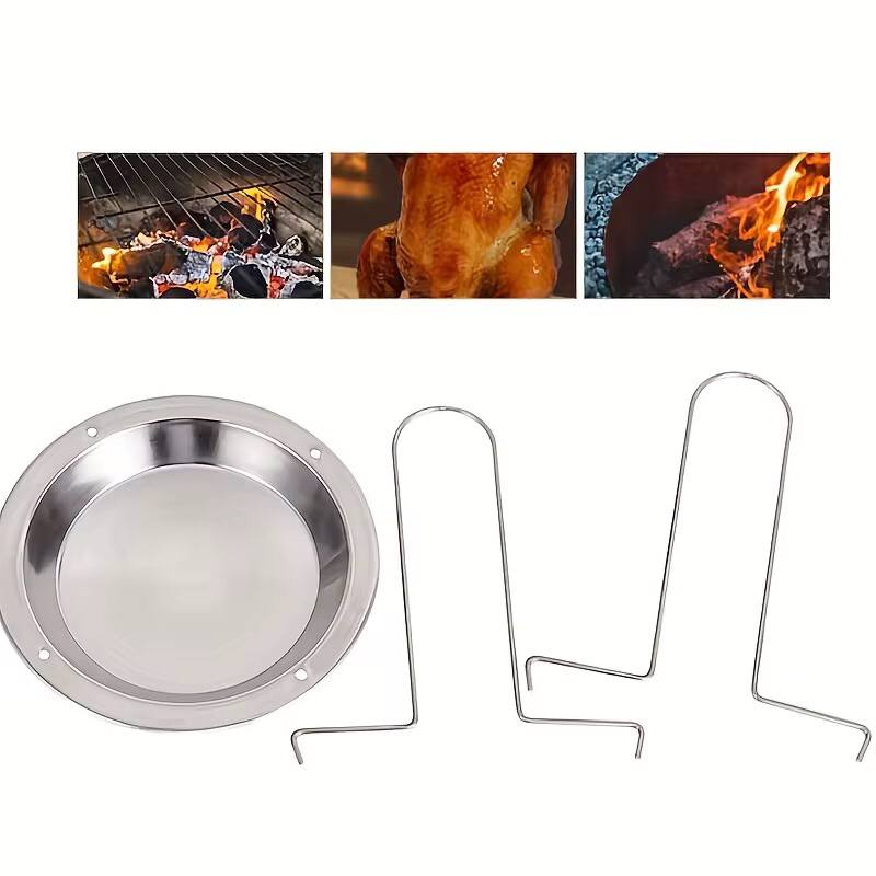 stainless steel rotisserie chicken roaster grill stand